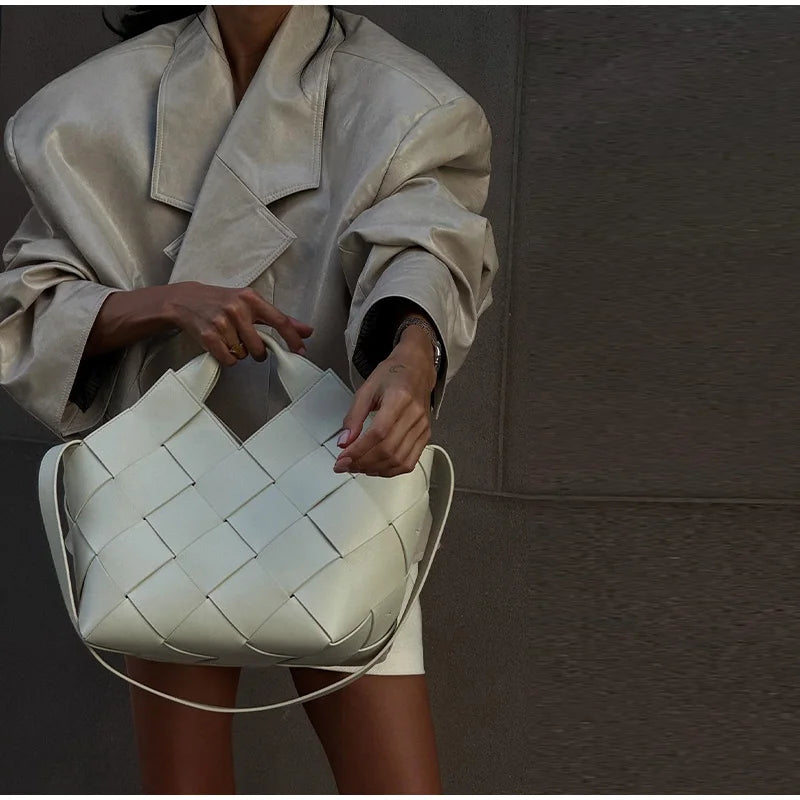 Vintage Plush PU Leather Jacket Women Casual Loose Lapel Single Breasted Jackets Coat Female 2025 Winter Chic Street Outwear